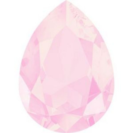 1 x Swarovski 4120 Fancy Stone – Druppelvorm 14x10 mm – Pastel Poeder Roze