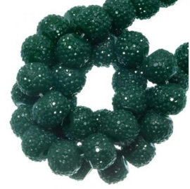10 x Sparkling beads 6mm teal