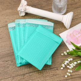 2 x  luchtkussen envelop Poly kleur: Mat Mint groen afm. 18 x 13 x 0,4cm