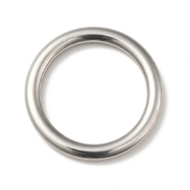 1 x RVS 304 gesloten ring 33 mm – dikte 4 mm – RVS kleur
