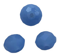 10 x Briolette top facet kristal kralen 6x4 mm gat 1 mm blauw paars