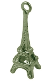 4 x Tibetaans zilveren bedel van de Eiffeltoren kleur: geel koper