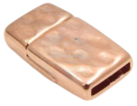 DQ metaal magneet sluiting  Ø 10 x 2mm rose goud (Nikkelvrij)