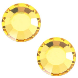 2 x  Swarovski Elements Flat back - SS34 - 7 mm - Light Topza Yellow