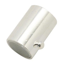 1 x draai magneetsluiting zilver kleur  15 x 4mm Ø 2,8mm in bestelling