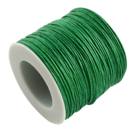 10 meter Waxkoord 1.0 mm Meadow Green