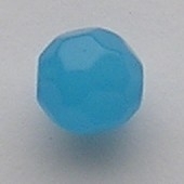10 x facet glaskraal 8mm blauw opal