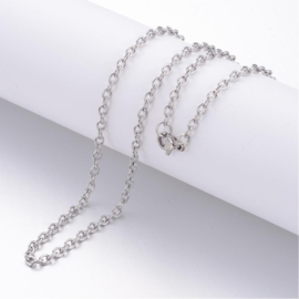 RVS 304 Stainless steel ketting 3mm dik lengte: 60cm