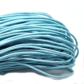 10 meter waxkoord 1,5mm dik kleur:  Light Blue