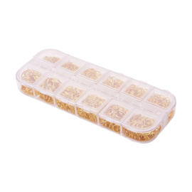 1 x Doosje buigringen / buigringetjes 4 t/m 10 mm – goudkleur > 1000 stuks