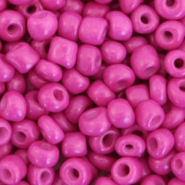 20 gram Glaskralen Rocailles 6/0 (4mm) Cerise pink