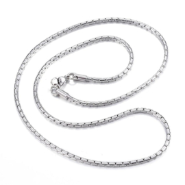 Stainless steel RVS ketting 2mm dik lengte: 50 cm