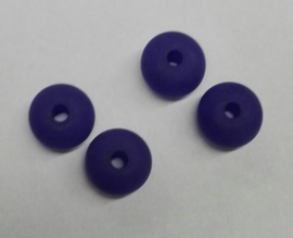 10 Polaris kralen matt disc 8mm Purple