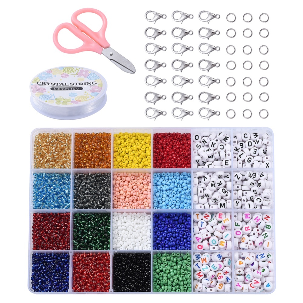 1 x DIY stretch sieraden maken set  + accessoires