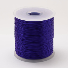 5 meter rond elastisch draad 0,2mm mauve