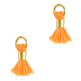 4 x  Kwastjes 0.7cm Gold-calypso orange