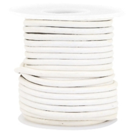 50cm DQ Leer rond 3 mm White