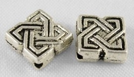 25 stuks tibetaans zilveren tussenzetsels/kralen 7 x 4m
