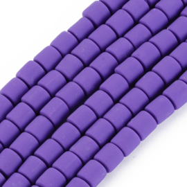 40 x handgemaakte polymeer klei kralen blue violet 6,5 x 6mm gat: 1,2mm column