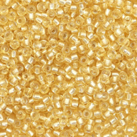 10 gram Miyuki rocailles 6/0 - silverlined light gold 2