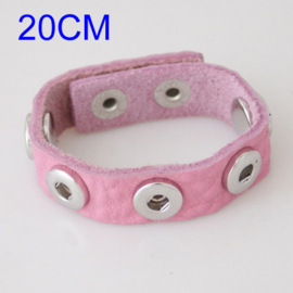 Armband pastel roze 20 cm