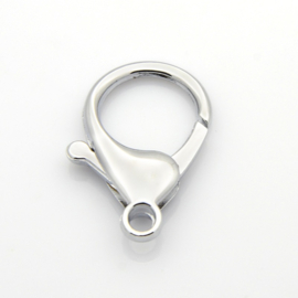1 x platinum Lobster sluiting 35mm