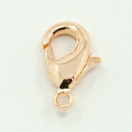 Light rose Gold Lobster sluiting 15mm