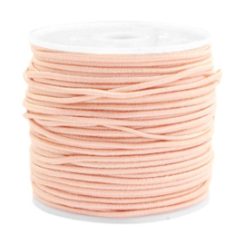 1 meter gekleurd elastisch draad 1.5mm Pastel peach