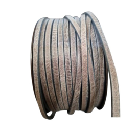 50 cm DQ leer plat 5mm  Shadow Brown