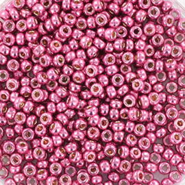 c.a. 5 gram Miyuki rocailles 8/0 - duracoat galvanized hot pink