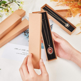 5 x luxe cadeau doosjes voor bijvoorbeeld een balpen of een horloge etc. 21cm x 4,5cm x 3cm bruin