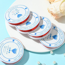 1 x Rol metaaldraad 0,4 mm – lengte ca. 13 meter – Dark Red (Nikkelvrij)