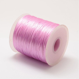 5 meter rond elastisch draad 0,2mm pink