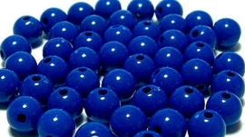 15 x Acrylkralen blauw 13 mm , gat 3 mm