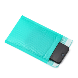 2 x  luchtkussen envelop Poly kleur: Mat Mint groen afm. 18 x 13 x 0,4cm