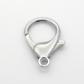 1 x platinum Lobster sluiting 35mm