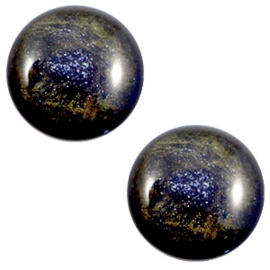 1 x 12 mm classic cabochon Polaris Elements Stardust Midnight blue