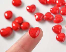 Acryl hartjes kralen