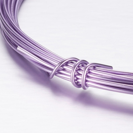 Aluminium draad 0,8 mm dik, 10m per rol, medium purple