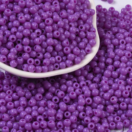 20 gram Acryl rocailles 4 x 3,5 mm – gat 1,6 mm – Violet