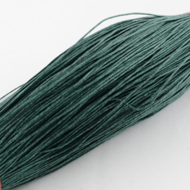 10 meter waxkoord 1mm dark slate green katoen