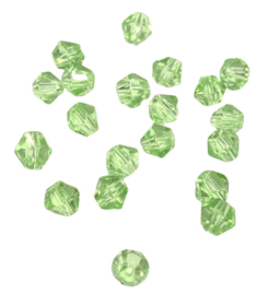 20 x Pesciosa bicone kristal kralen 4 mm gat 1 mm groen