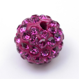 Mix 5 x prachtige Shamballa polymer clay strass ballen 12mm gat 1,5mm