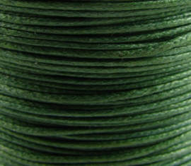 10 meter waxkoord 1,5mm dik kleur:  Mos groen