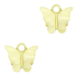 2 x Resin hangers vlinder Gold-yellow