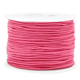 1 meter Gekleurd elastisch draad 1.5mm Azalea pink