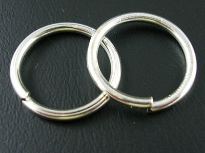 20 x jump ringen Ø 14mm zilver 1,5 mm dik