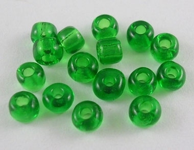 20 gram rocailles Seed Beads 6/0  4mm groen