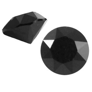 2 x Swarovski Elements SS24 puntsteen (5.2mm) Jet black