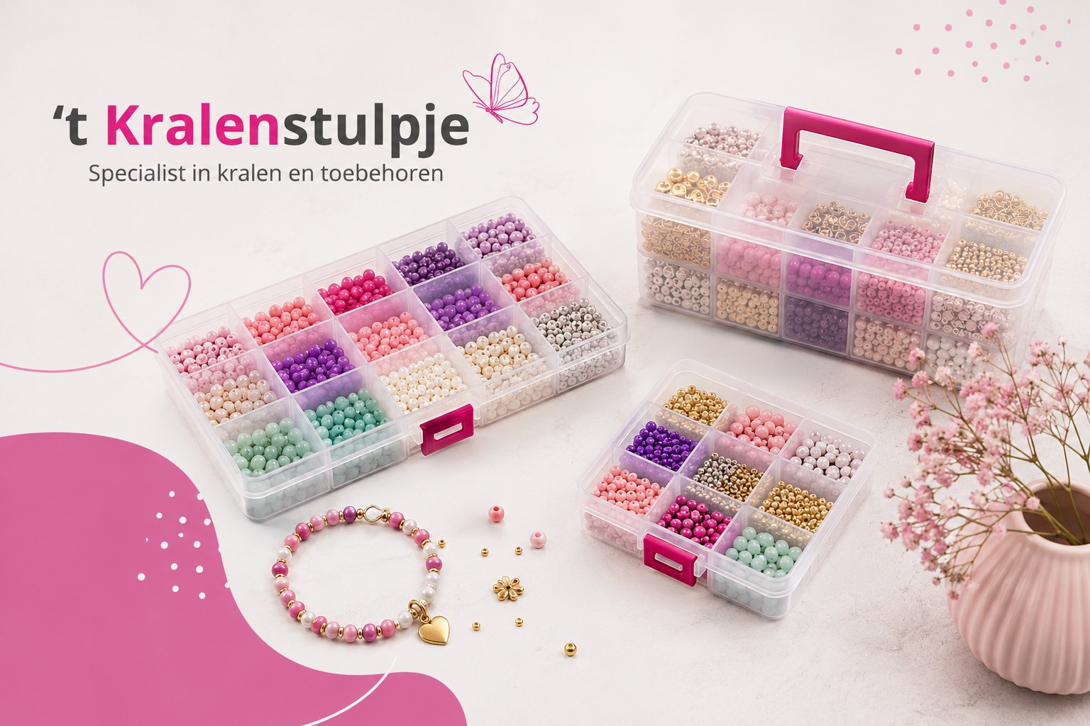 Sorteerdozen voor kralen en bedels